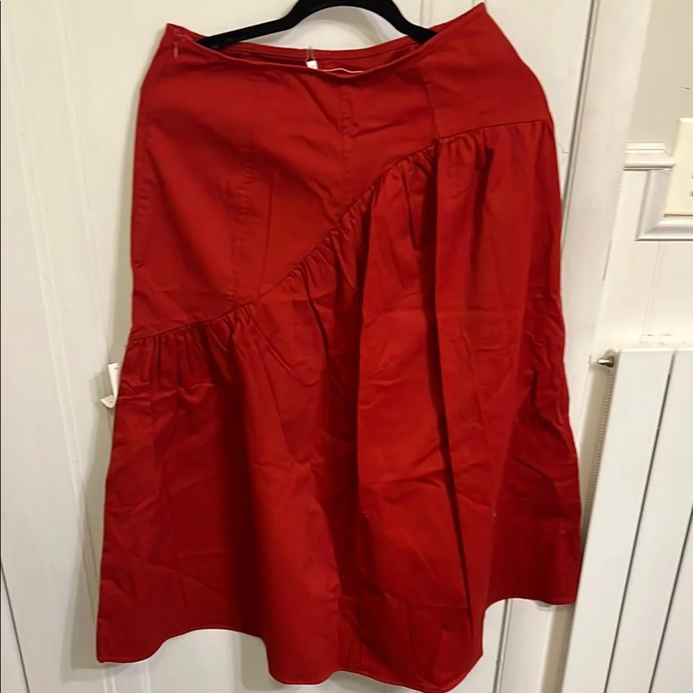 NWT LISA SAYS GAH Red Maroon Women's Skirt M - Picture 4 of 5